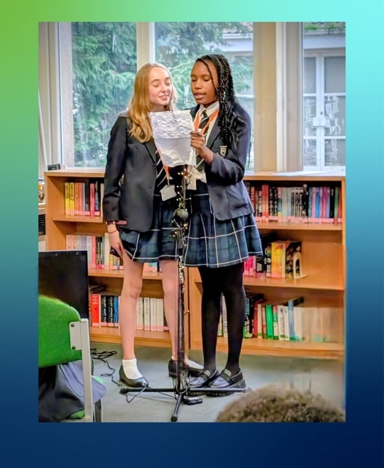 Two of the young performers