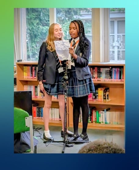 Two of the young performers