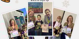 Rebecca Smith announces winners of Christmas card competition