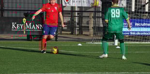 Walking footballer makes his international debut