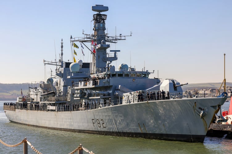HMS Somerset returns home to Devonport