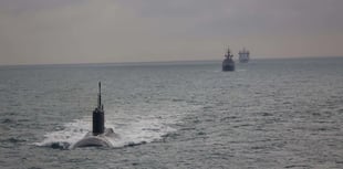 Russian sub passes between the South Hams and Brittany