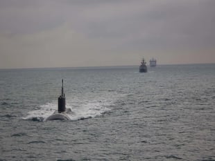 Russian sub passes between the South Hams and Brittany