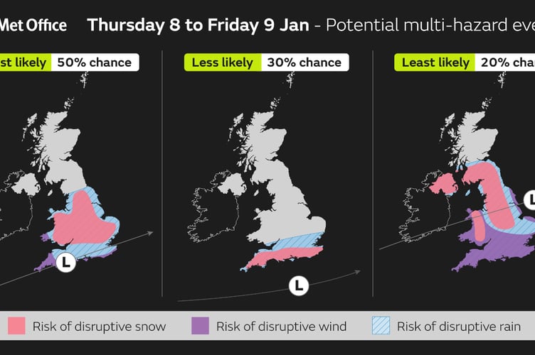 Multi-hazard scenario for the end of the week.