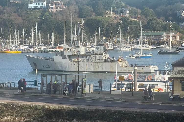 The FS Lion in Dartmouth