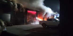 One person suffers burns at industrial units fire
