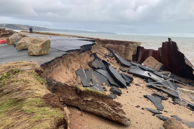 Heartbreak at Slapton as main road destroyed