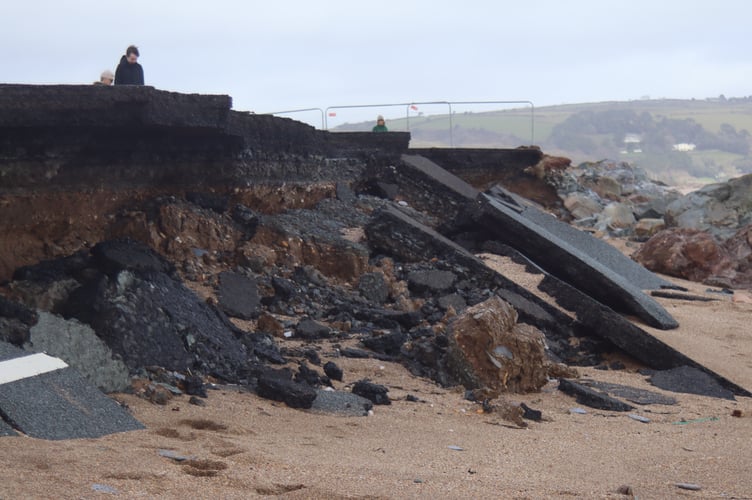 The extensive damage to the Slapton Line