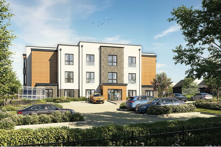 Artists' impression of the new care home