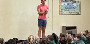 Paralympic star David Hill inspires Ivybridge pupils at Manor Primary