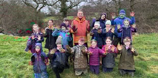 East Allington pupils plant trees with Chris Packham 