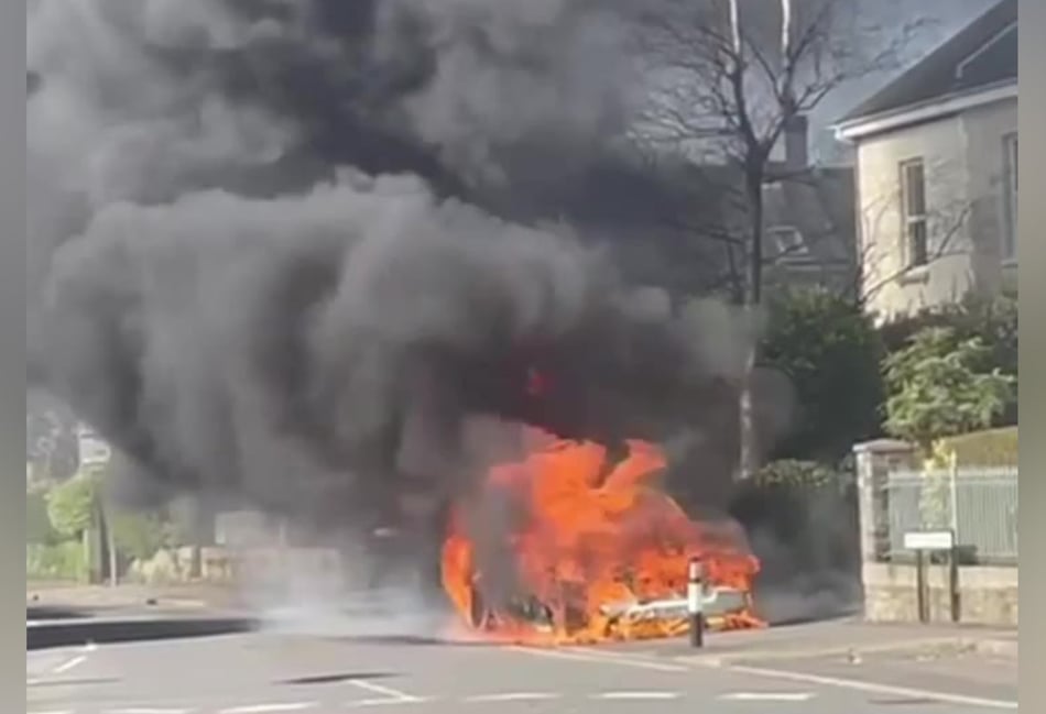 Ivybridge vehicle fire causes road closures