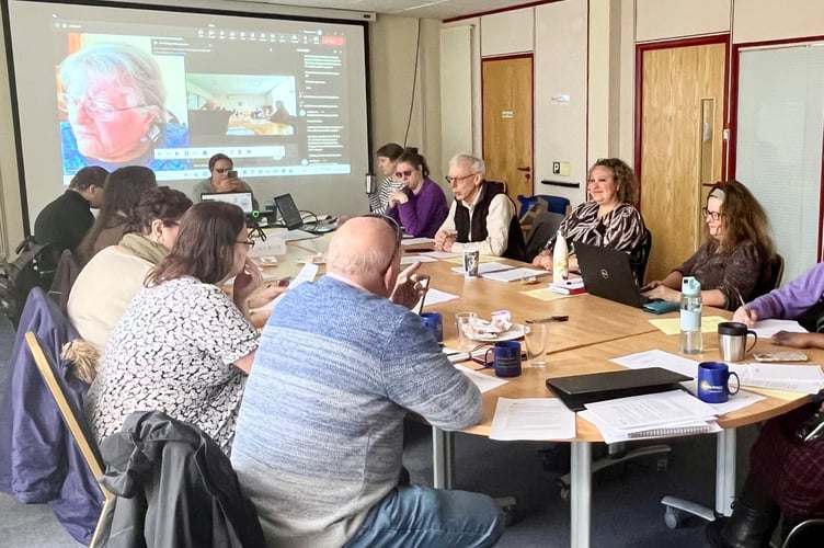 Photo of a Devon Disability Voice meeting