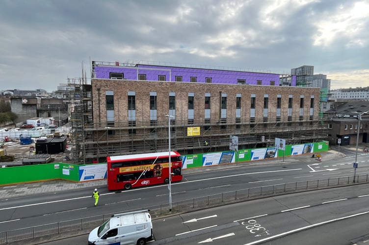 A second community diagnostics centre could be built next to this one under construction at Colin Campbell Court in Plymouth. Picture by Alison Stephenson