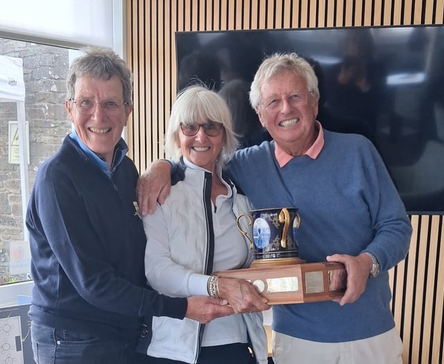 Peter and Tricia triumph in Thurlestone’s annual Foundation Trophy