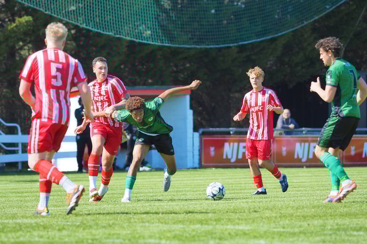 Jadore Lawson in possession against Bridgwater