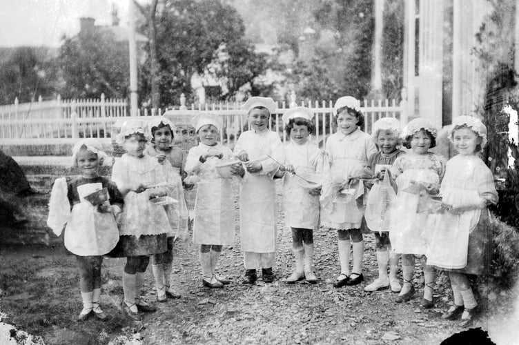 Girls learning to cook