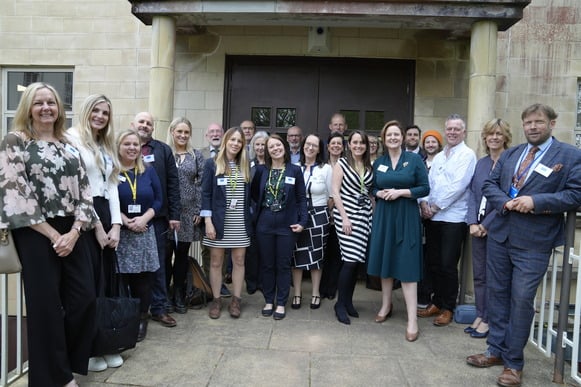 Attendees of the Let's Talk event at Follaton House.