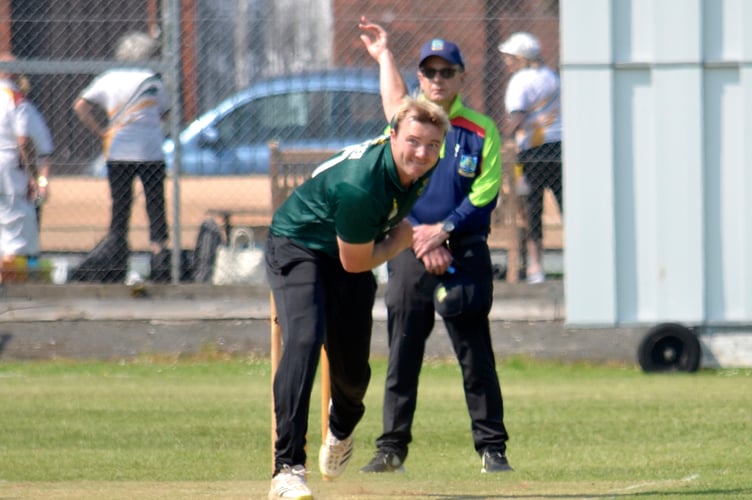 Cornwood's Matt Skeemer, whose two wickets helped the side into bonus-point territory against Exmouth