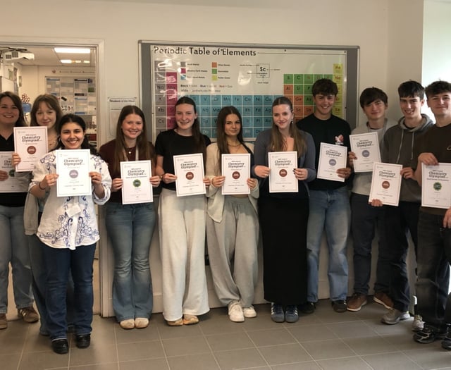 Kingsbridge students triumph in Royal Society of Chemistry Olympiad