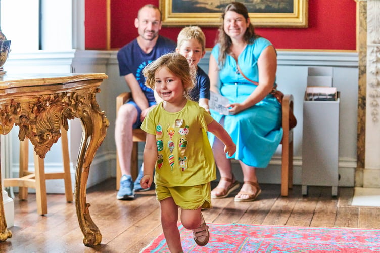 A family at Saltram House, Devon ©National Trust Images Steve Sayers