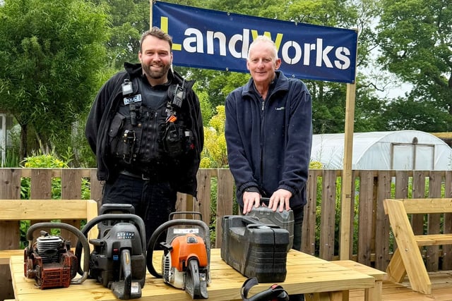 Police donate tools to Landworks charity