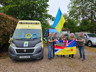 Ukrainian charity reaches milestone with 100th vehicle sent