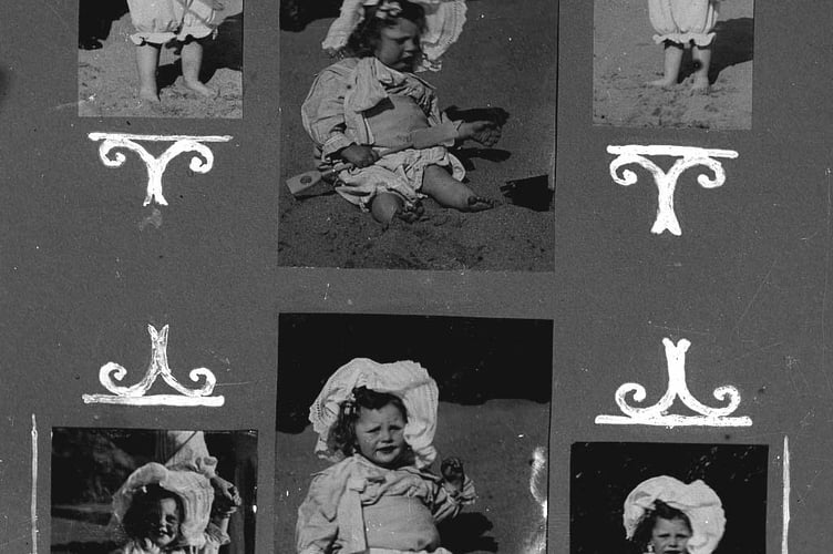 Five pictures of same toddler called Honor 1906