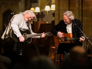 Reg Meuross and Phil Beer bring Woody Guthrie's legacy to Totnes