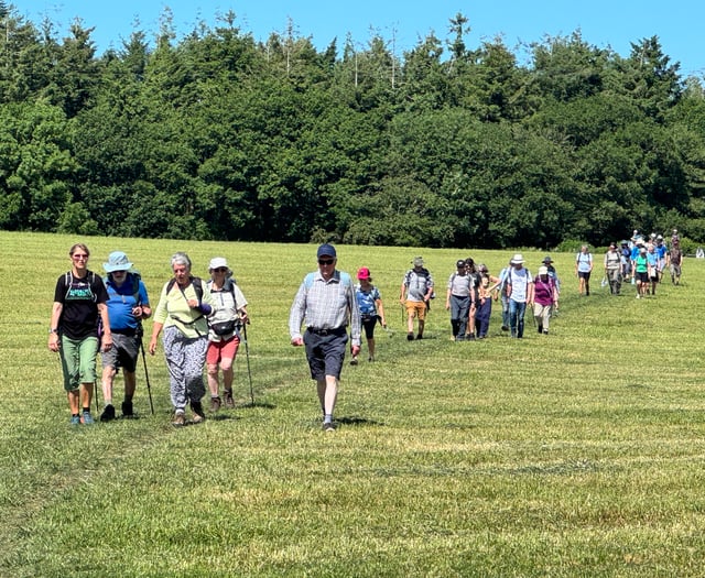 Two Moors Way walk extended to mark 50th anniversary
