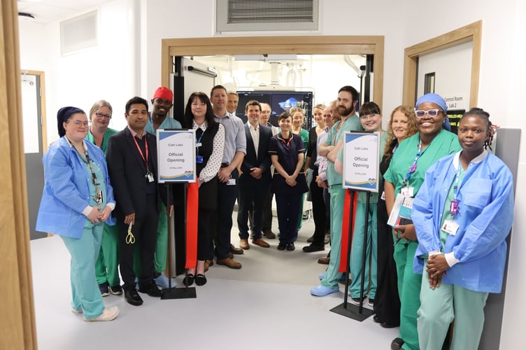 The cardiac catheterisation laboratories (cath labs).