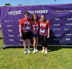 Sue Curry and daughters raise £12k for MND after Great West Run