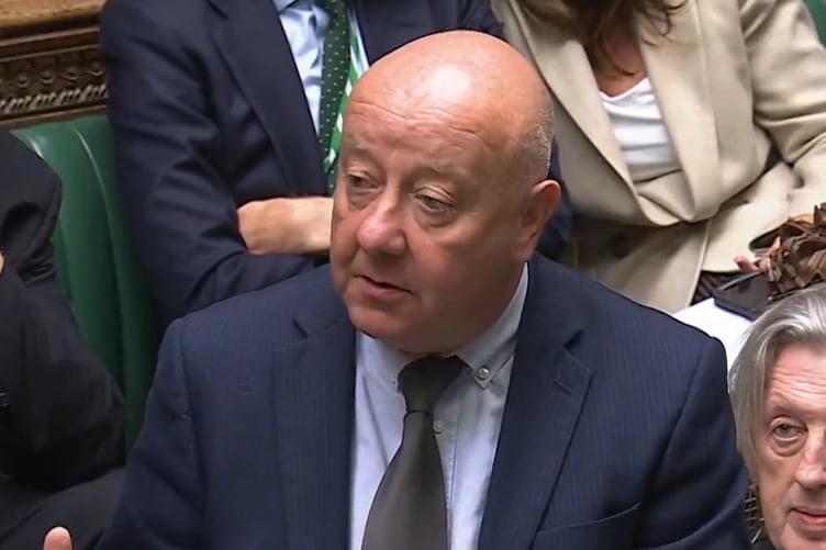 Torbay MP Steve Darling speaking in the House of Commons