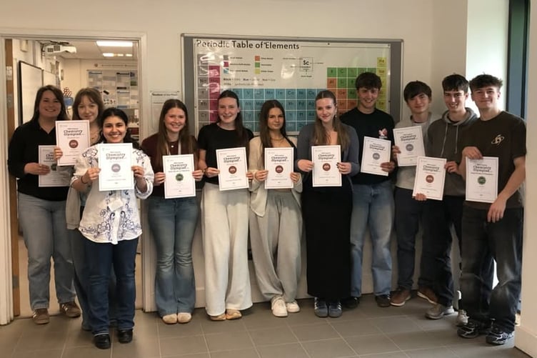 KCC students celebrate success in the 2026 RSC Chemistry Olympiad