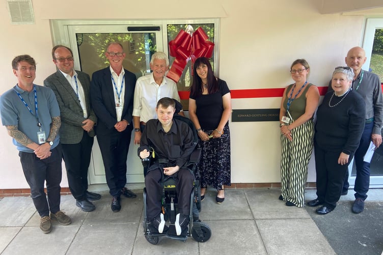 Edward Gostling Foundation representatives with Dame Hannahs staff and trustees at the opening