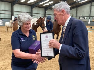 Erme Valley RDA honoured with King's Award for Voluntary Service
