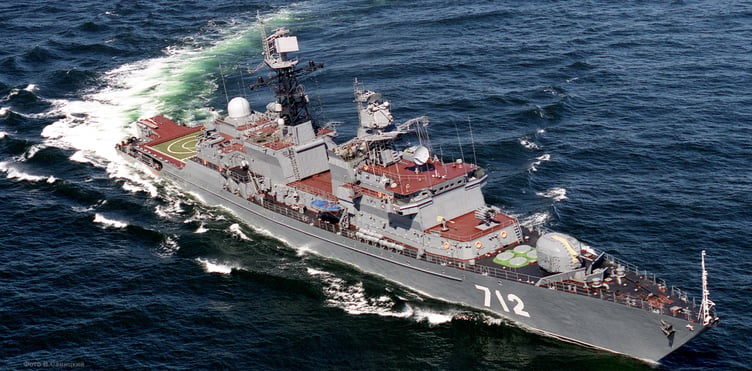 Russian Frigate Neustrashimy