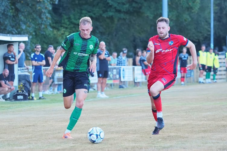 Ivybridge's Chris Harvey and Brixham's Tyler Joint