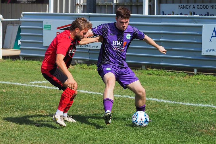 Ivybridge Town action away at Brislington