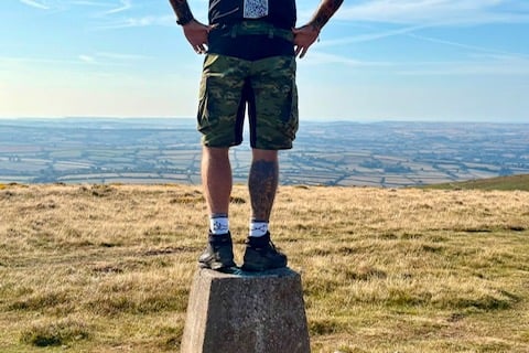 Liam Aitchison looking over Dartmoor.