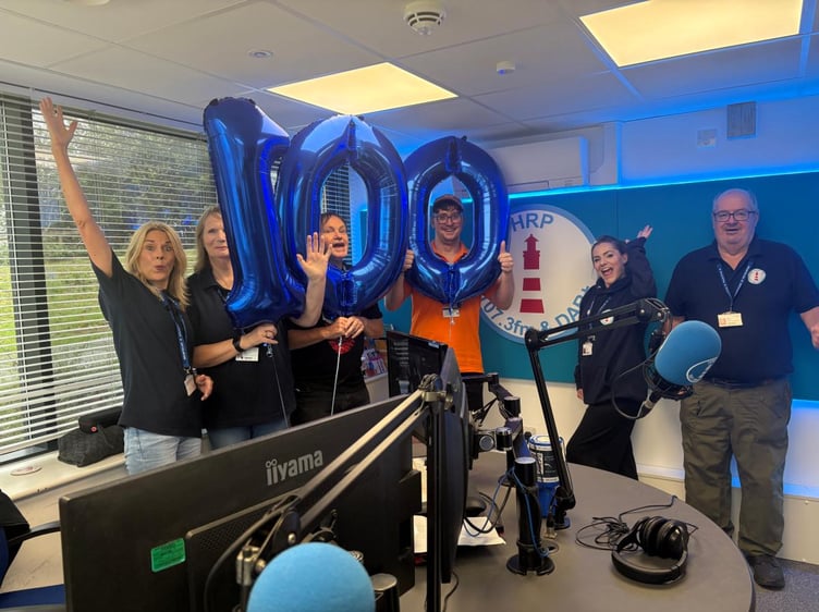 Some of the Hospital Radio Plymouth crew