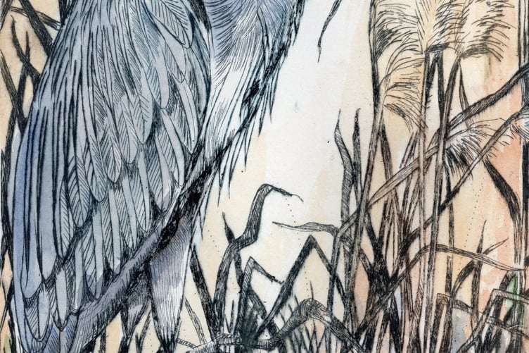 Herron printwork piece by Caroline Barker.