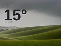 Ivybridge: heavy rain, high of 16°C on Monday