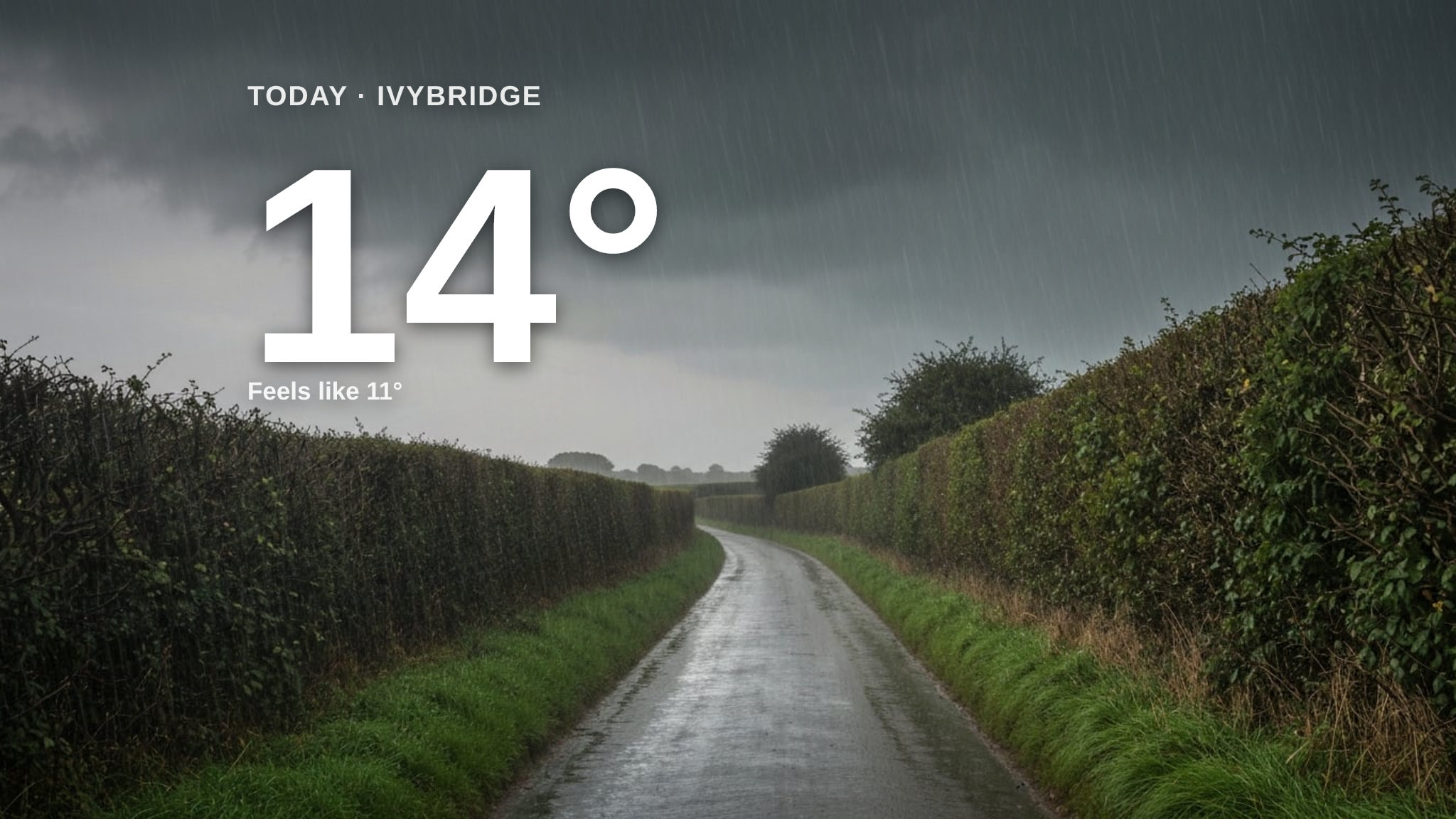 Heavy rain for Ivybridge today - here's your Thursday forecast