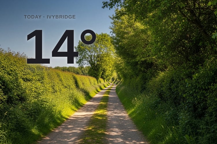 Ivybridge weather: sunny Friday with minimal rain and a high of 15°C