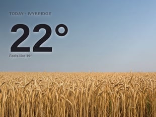 Ivybridge weather: sunny, 22°C high on Friday